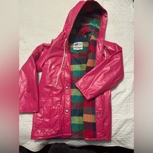 Misty Harbor Kids Vintage Hot Pink Raincoat Size 7